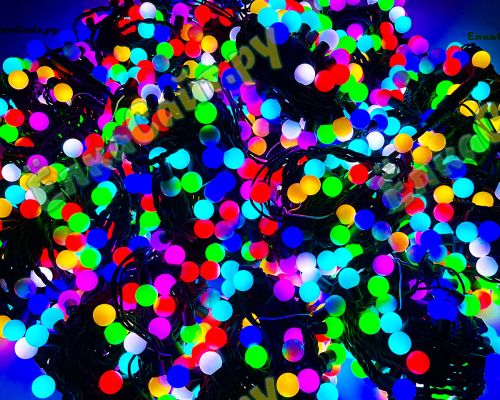 Комплект освещения на Елку 9 м. Фиеста SMART RGB, 2960 led шар 2,3 см. фото 2