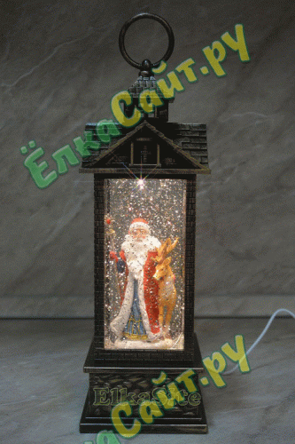 Декоративный фонарь «Дед Мороз с Оленем» - 2108 фото 6