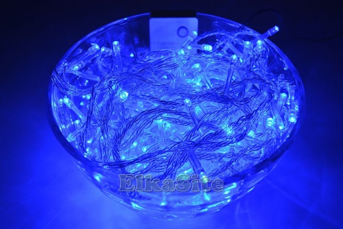 Электрогирлянда 120 синих диодов 9,0 м. - G-8718D B фото 2