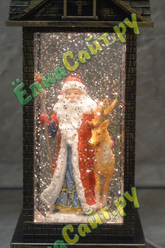 Декоративный фонарь «Дед Мороз с Оленем» - 2108 фото 5