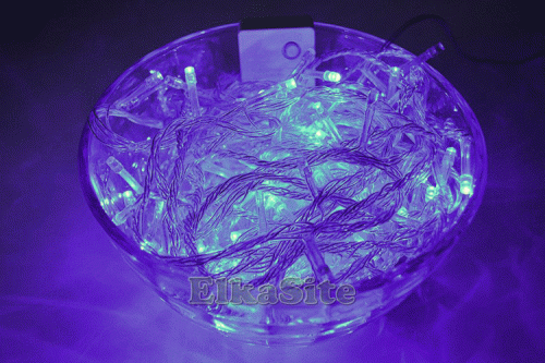 Электрогирлянда 70 фиолетовых диодов 7,0 м. - G-8710D Pu фото 6