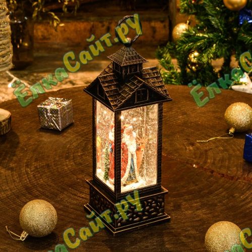 Декоративный фонарь «Дед Мороз с Оленем» - 2108 фото 3