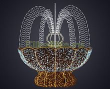 Световой фонтан «Классик Lite» 3 лучей
