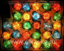 Электрогирлянда Цветочки 28 разноцветных ламп - WL 28L03-RGB