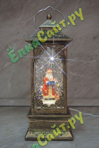 Декоративный фонарь «Дед Мороз с детворой» - 616-012