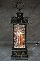 Декоративный фонарь «Дед Мороз с Оленем» - 2108
