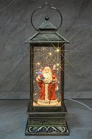 Декоративный фонарь «Дед Мороз с мешком для подарков» - 616-004
