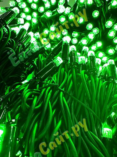 Гирлянда Клип Лайт Спайдер 3х30м. 900 зеленых диодов статика, черный каучук IP65 фото 4
