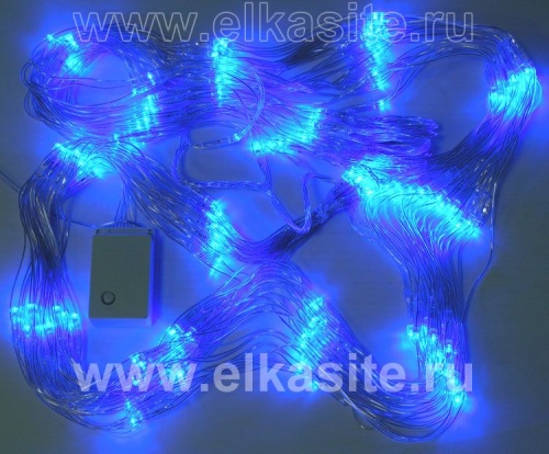 Электрогирлянда сетка 2.0x1.5м. 240 синих диодов - WL Net 240Led-BL фото 2