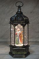 Декоративный фонарь «Дед Мороз с Оленем» - 2116