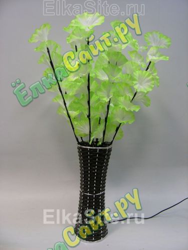 Цветы в корзине 90см, 80 ярких диодов, зеленый цвет - GD CVK09 GR фото 4