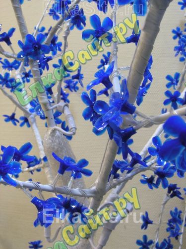 Светодиодное дерево Сакура 1.8 м., 776 синих диодов с акриловым стволом - GD SHU18 BL фото 3