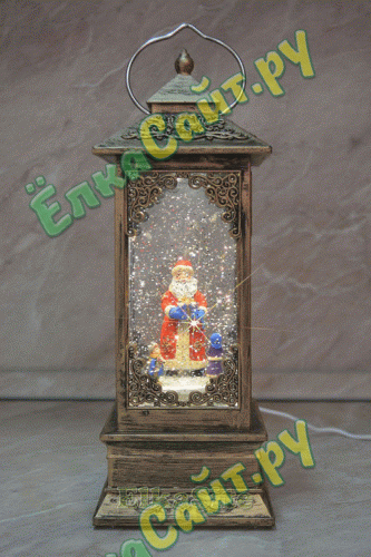 Декоративный фонарь «Дед Мороз с детворой» - 616-012 фото 4