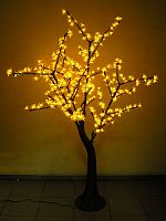Светодиодное дерево Сакура 1.5м, 384 желтых диодов с керамическим стволом - GD SHF15 YEL