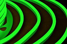 Гибкий Неон Flex светодиодный 50 м, 2 жилы, цвет зеленый 6000 Led - LN 6705N50G