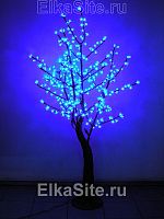 Светодиодное дерево Сакура 1.5м, 384 синих диодов с керамическим стволом - GD SHF15 BL