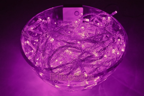Электрогирлянда 70 розовых диодов 7,0 м. - G-8710D Pi фото 2