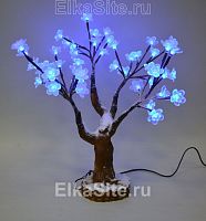 Светодиодное деревце Сакура Заснеженная 50см, 50 синих цветков - 11.MHC.50 BL