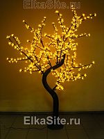 Светодиодное дерево Сакура 1.8м, 768 желтых диодов с керамическим стволом - GD SHF18 YEL