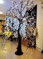 Светодиодное дерево "Плакучая Ива" 2.5 м., 1080 тепло-белого цвета, с мерцанием - IVA 1080 WW