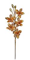 Орхидея тропическая терракотово-золотая, 85см - B10543
