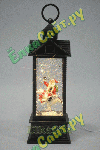 Декоративный фонарь «Дед Мороз на Медведе» - 2005 фото 6