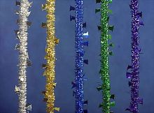 Мишура Колокольчики d=75мм, L=2.7м, цвет: серебро (штамп Колокольчики) арт. М1401