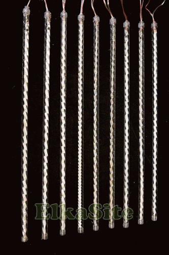 Гирлянда 2,2 м. Витые Сосульки тающие 9 шт., цвет мульти - LN 3528L-RGB фото 4