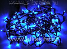 Электрогирлянда уличная светодиодная нить 8м, 100 синих L/LED - 0100-2C-B