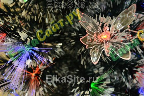 Елка светодиодная с бабочками 1.2 м. заснеженная, Хамелеон - СМ-3-120 фото 6