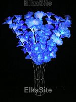 Цветы в корзине 90см, 80 ярких диодов, бело-синий цвет - GD CVK09 WH-BL