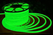 Гибкий неон светодиодный, зеленый, бухта 50м, - 142835G