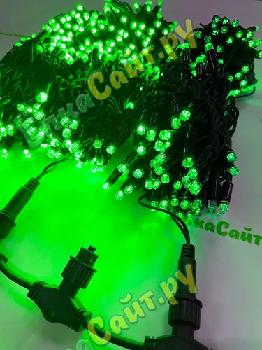 Гирлянда Клип Лайт Спайдер 3х30м. 900 зеленых диодов статика, черный каучук IP65