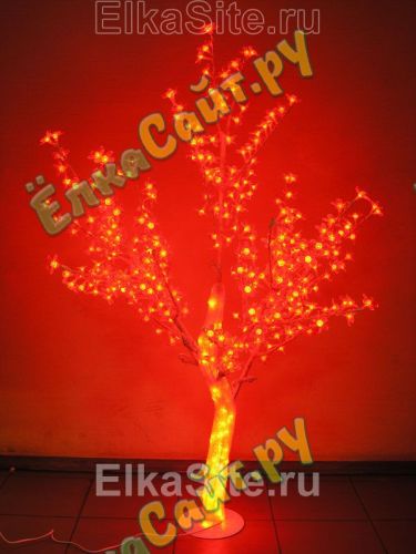 Светодиодное дерево Сакура 1.5 м., 500 красных диодов с акриловым стволом - ACR 500 R