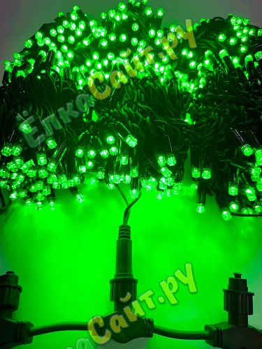 Гирлянда Клип Лайт Спайдер 3х30м. 900 зеленых диодов статика, черный каучук IP65 фото 2