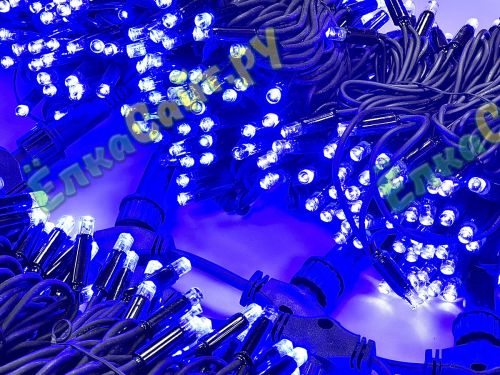 Комплект освещения на Елку 7 м. Премиум синий 3400 led фото 3