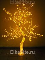 Светодиодное дерево Сакура 1.8м, 776 желтых диодов с акриловым стволом - GD SHU18 YEL