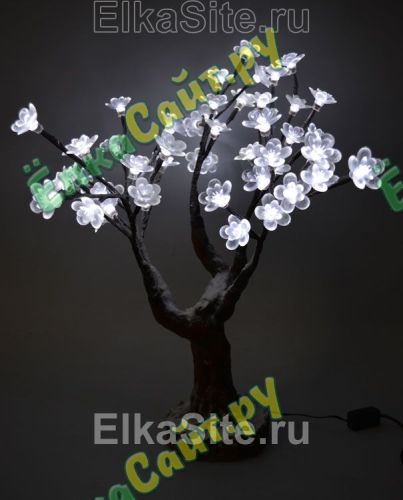 Светодиодное деревце Сакура Заснеженная 50см, 50 белых цветков - 11.MHC.50 W фото 2