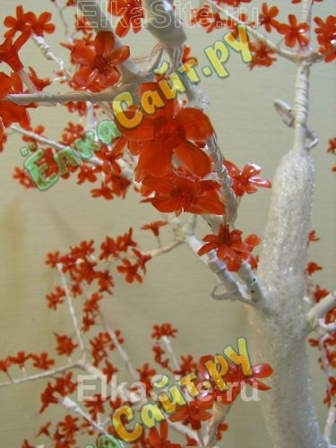Светодиодное дерево Сакура 1.8 м., 776 красных диодов с акриловым стволом - GD SHU18 RED фото 3
