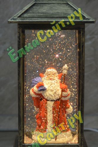 Декоративный фонарь «Дед Мороз с мешком для подарков» - 616-004 фото 2